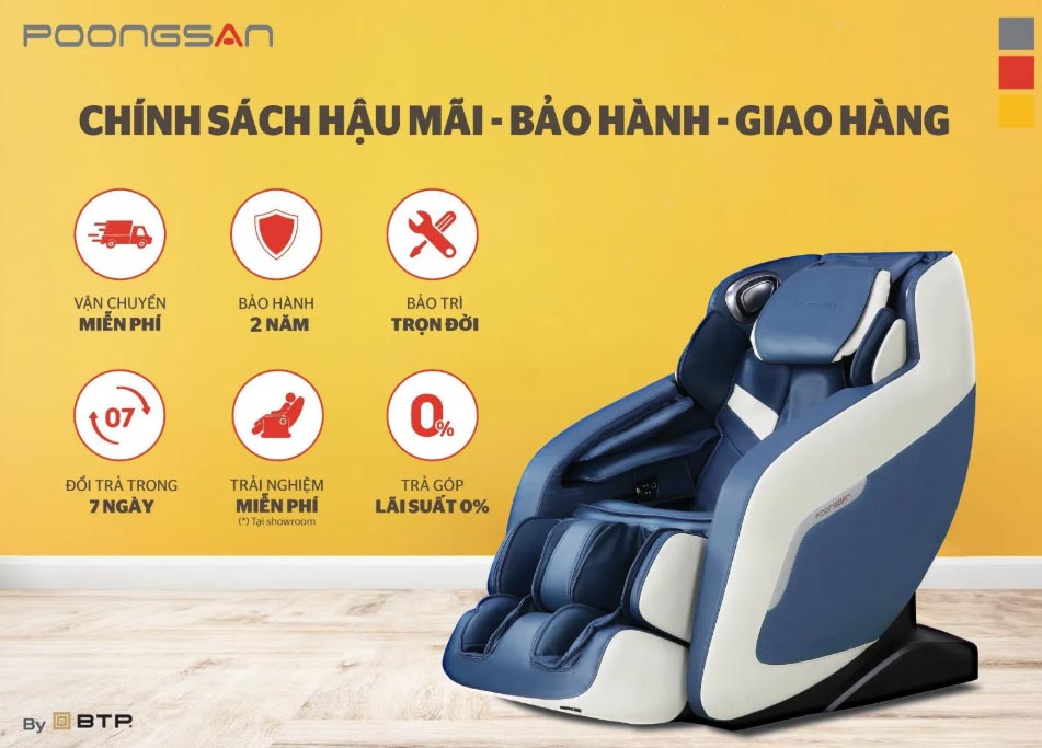 Chính sách hậu mãi - bảo hành - giao hàng tại Poongsan vô cùng hấp dẫn