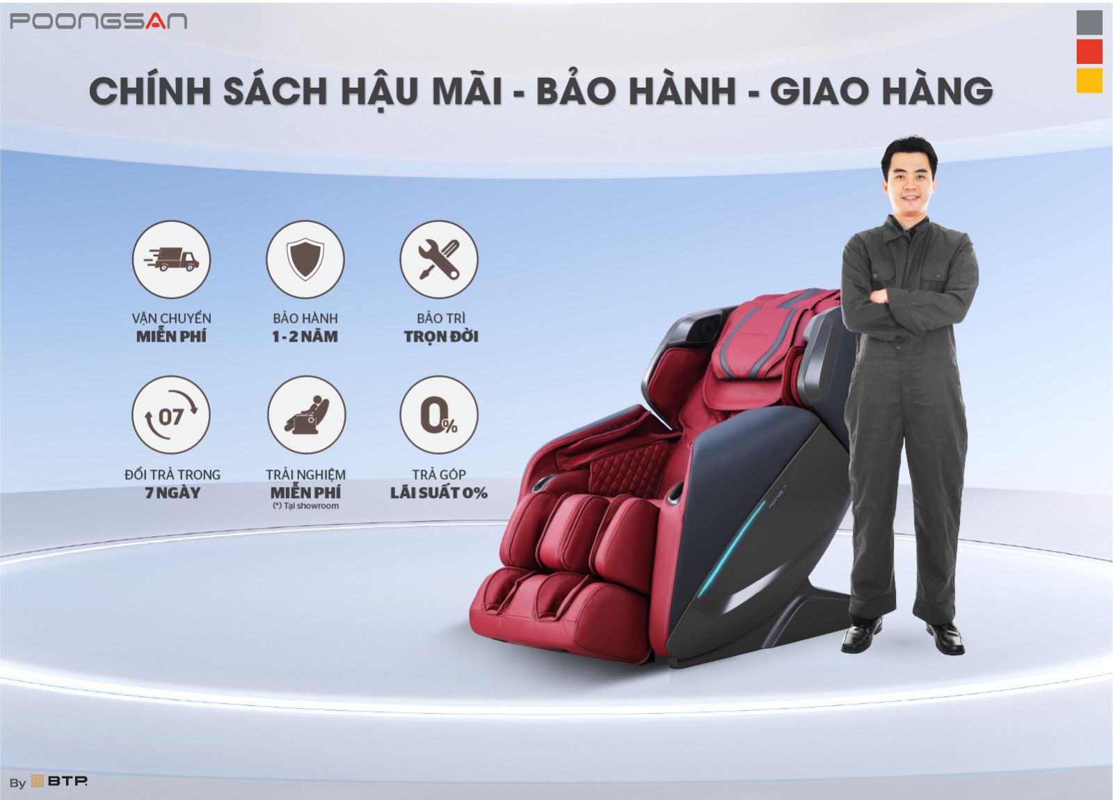 Dịch vụ tận tình, hậu mãi tốt về sau