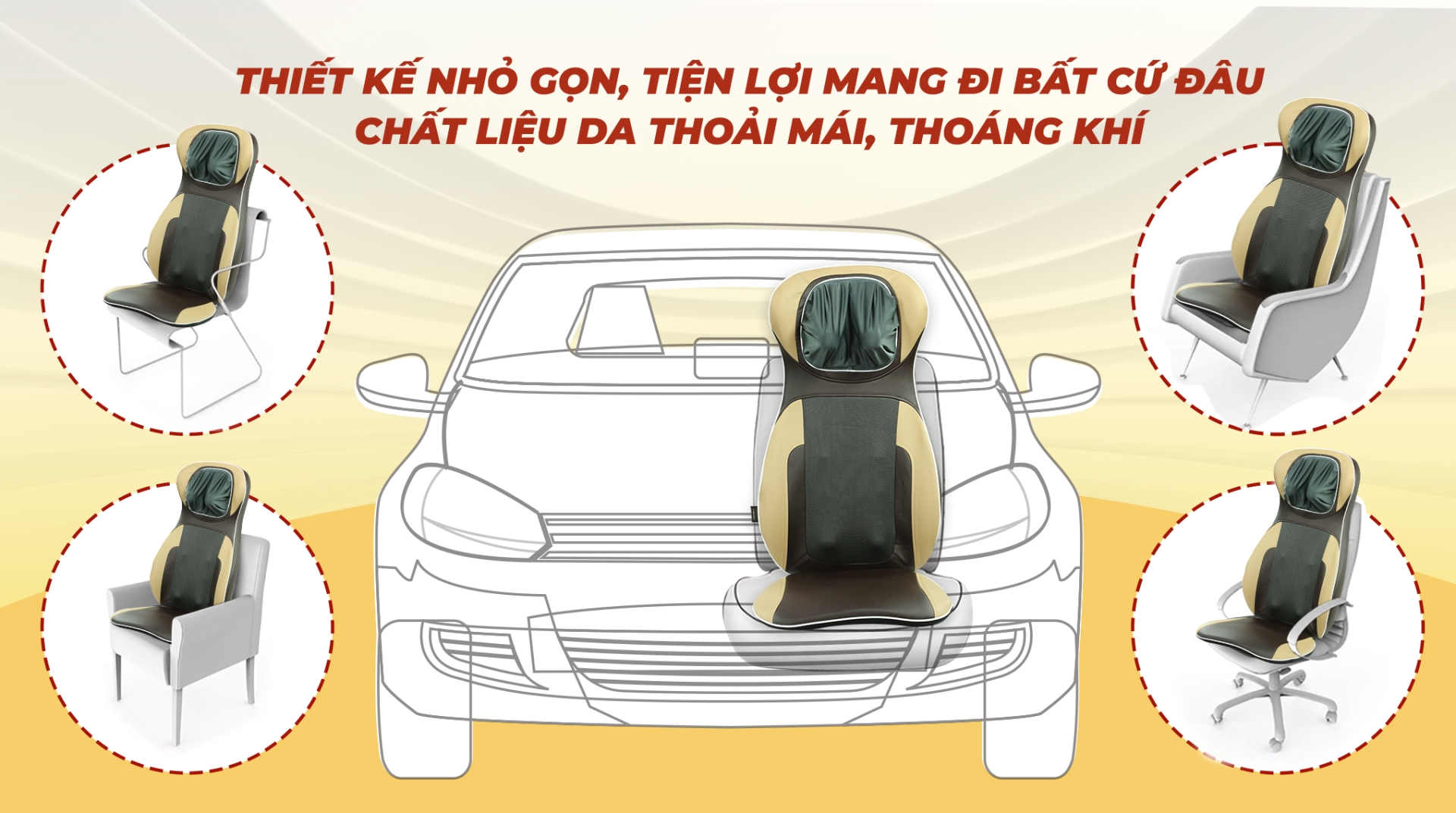 đệm ghế massage