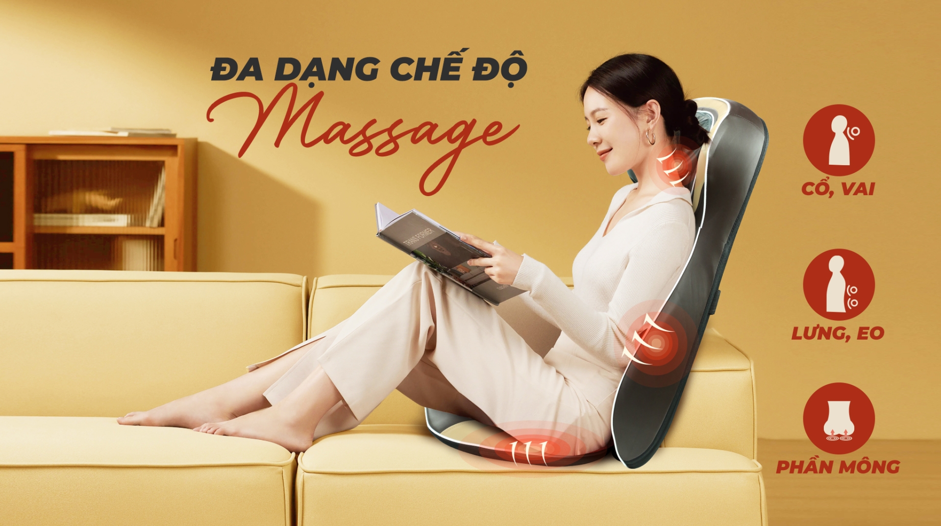đệm ghế massage