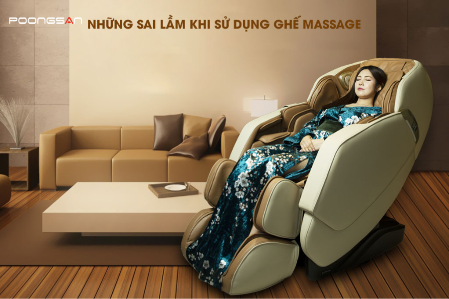 những ai không nên ngồi ghế massage