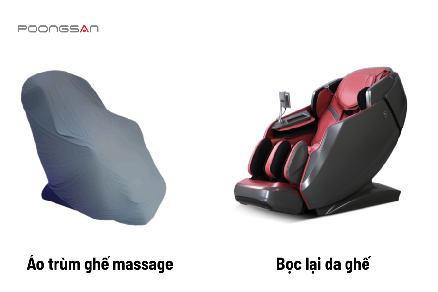 vỏ bọc ghế massage