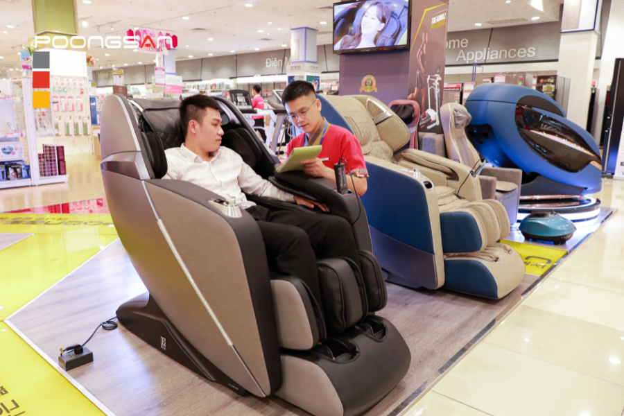 Vì sao nên chọn ghế massage Poongsan?
