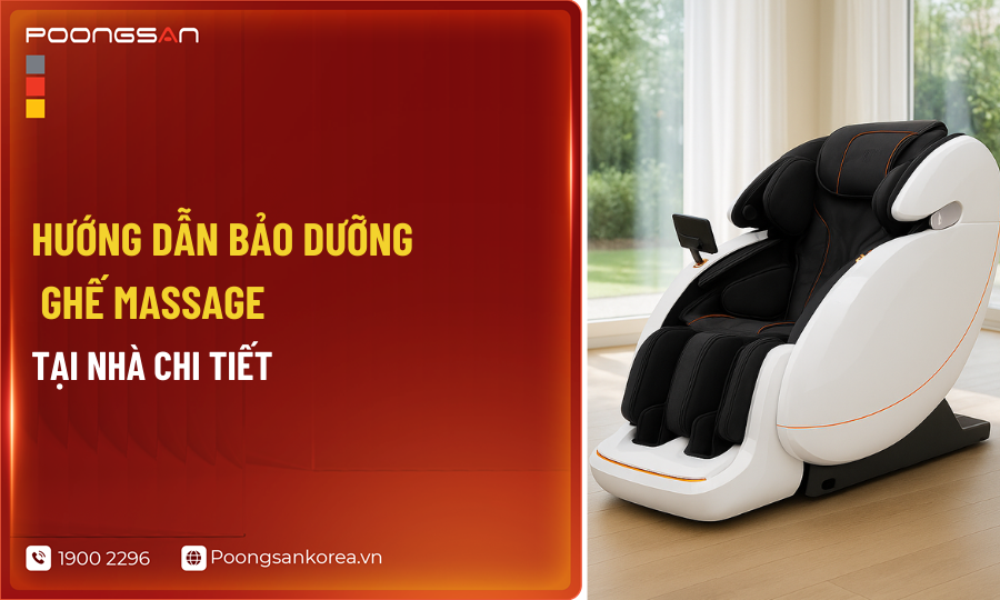 bảo dưỡng ghế massage tại nh&agrave; 