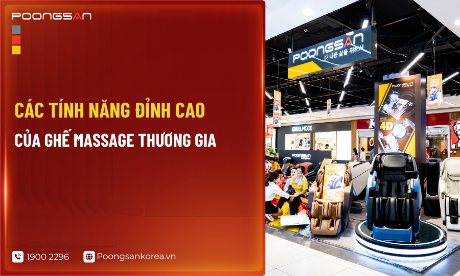 Các tính năng của ghế massage thương gia