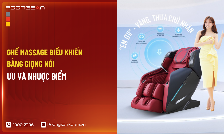 Ghế Massage Điều Khiển Bằng Giọng Nói