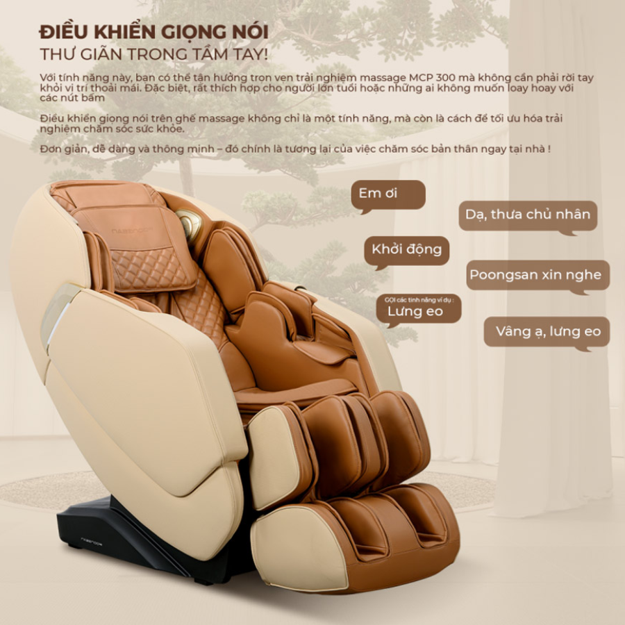 Ghế Massage Điều Khiển Bằng Giọng Nói