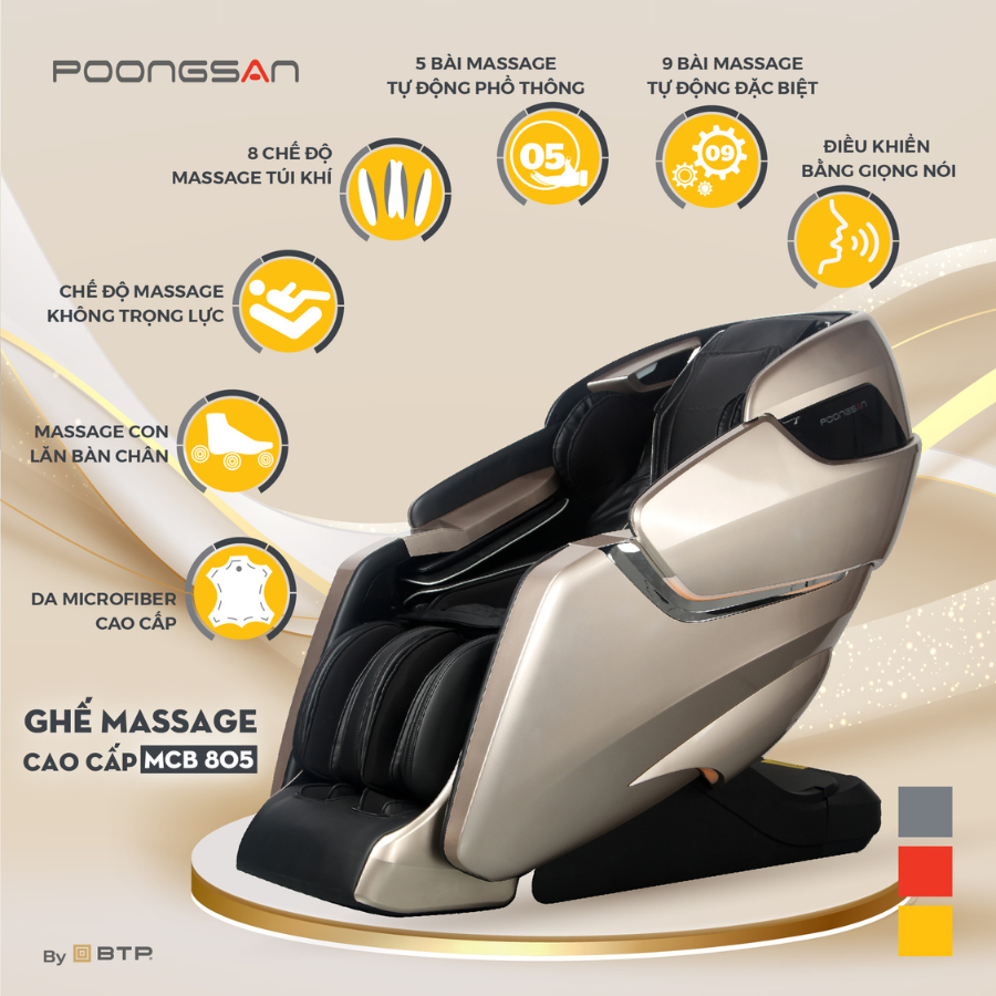 Ghế massage cao cấp Poongsan MCP-501