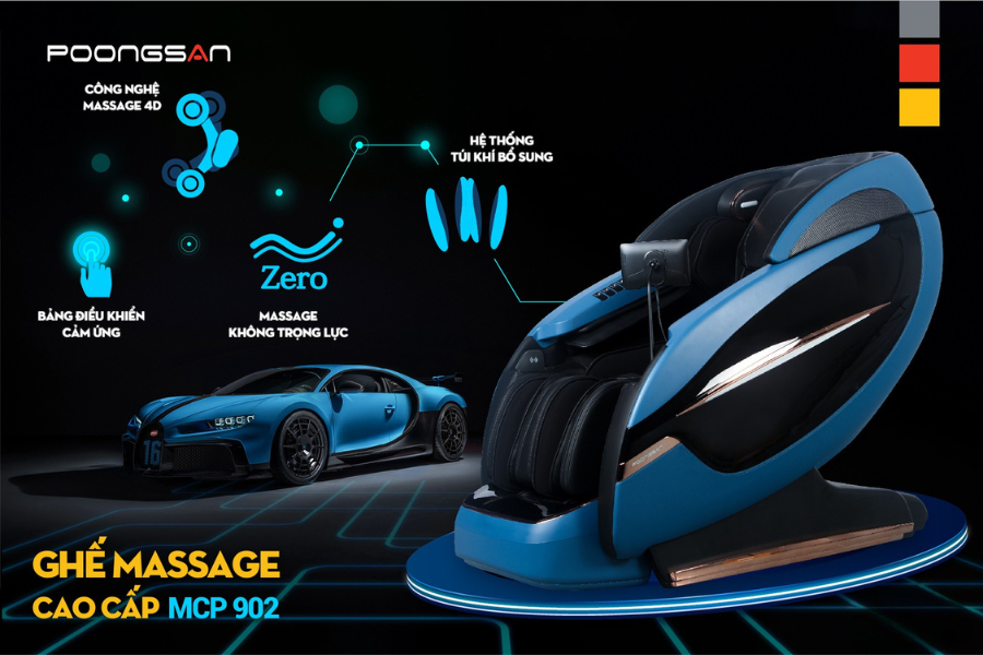 công nghệ nổi bật trong ghế massage toàn thân cao cấp Poongsan