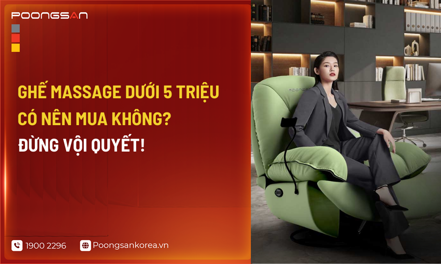 ghế massage dưới 5 triệu 