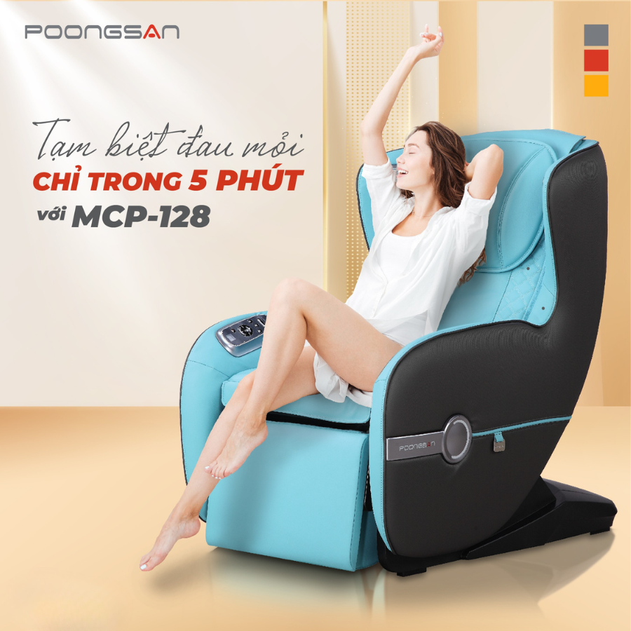 Ghế massage phổ thông Poongsan MCP-128
