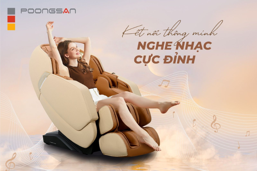 c&aacute;ch kết nối Bluetooth với ghế massage