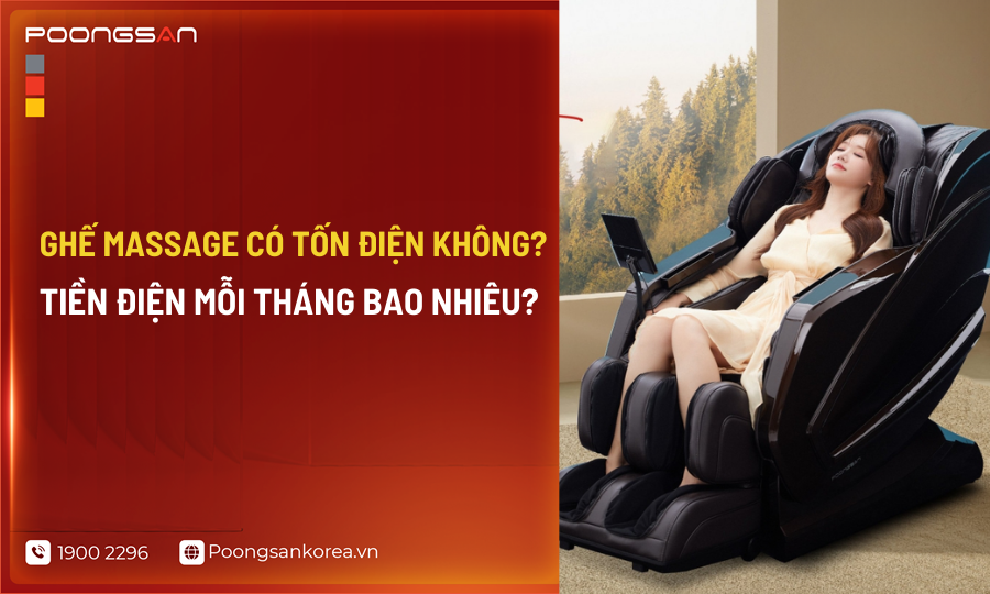 Sử dụng ghế massage có tốn điện không