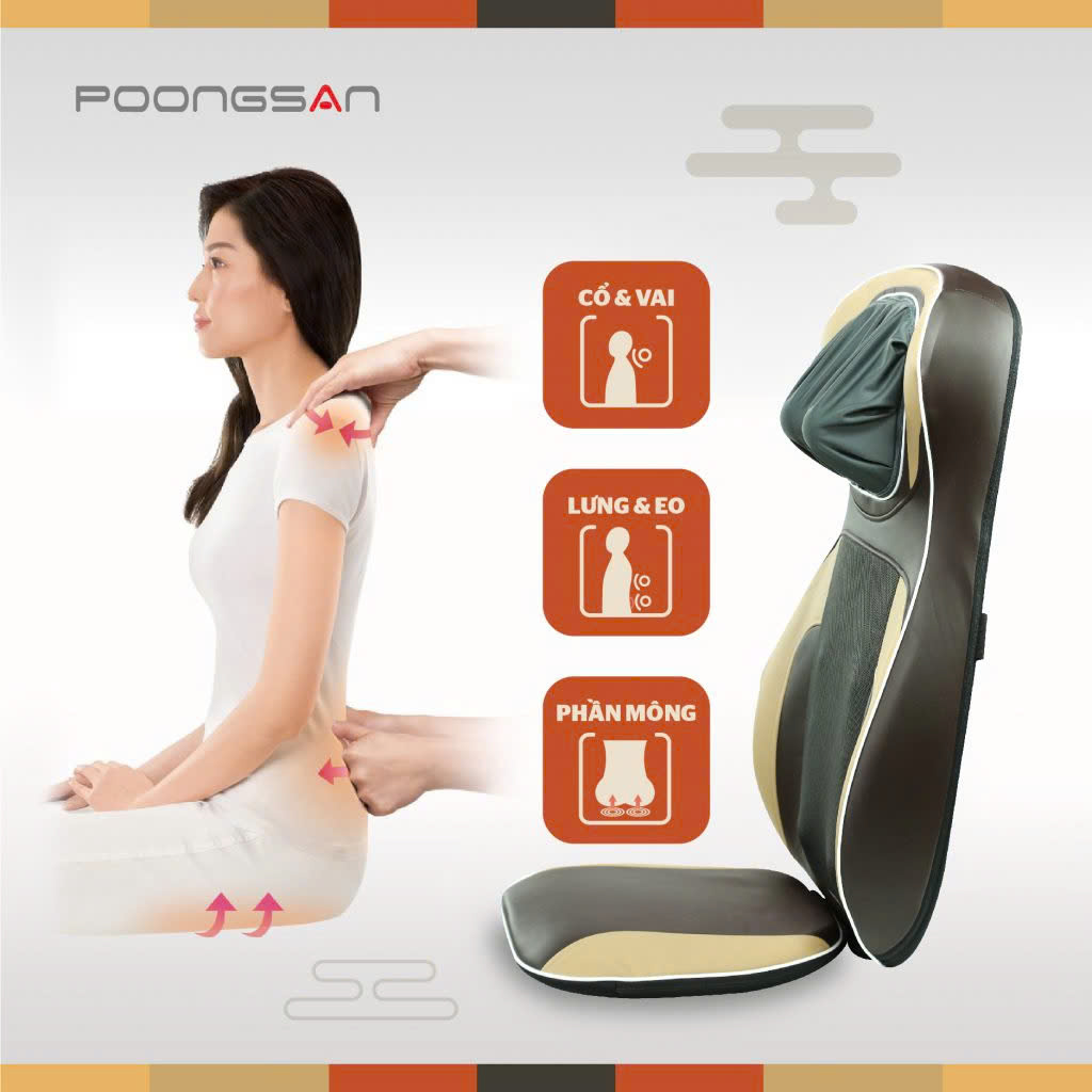 Đệm massage Poongsan MUP-104