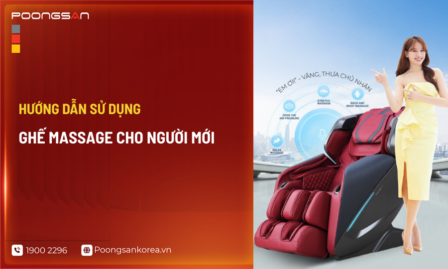 Hướng dẫn sử dụng ghế massage cho người mới