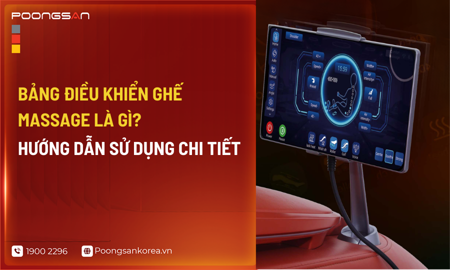 Bảng điều khiển ghế massage