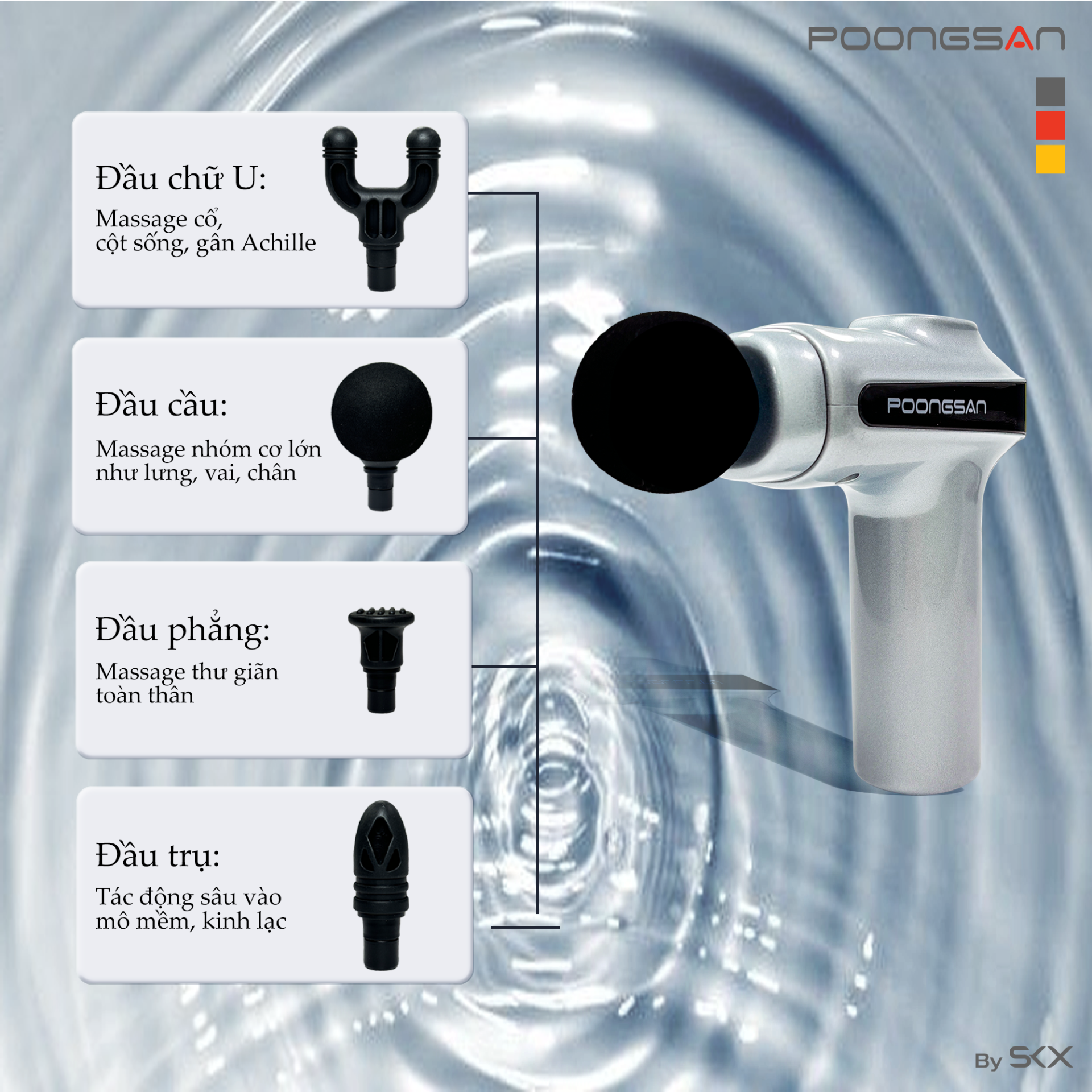 Máy massage cầm tay Poongsan G10 