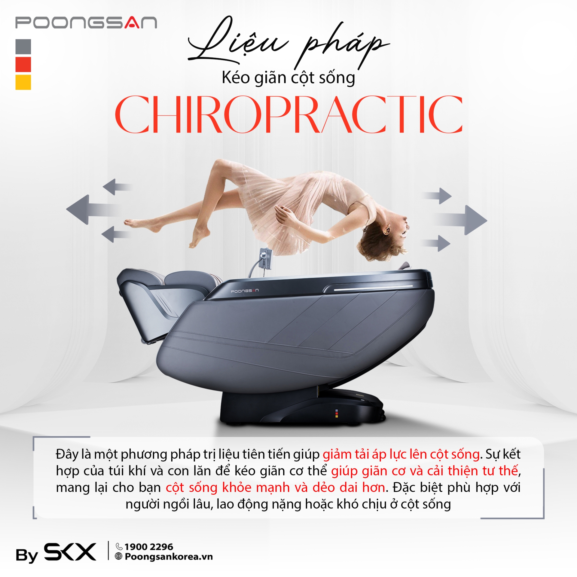 Ghế Massage Trị Liệu Poongsan MCP 865