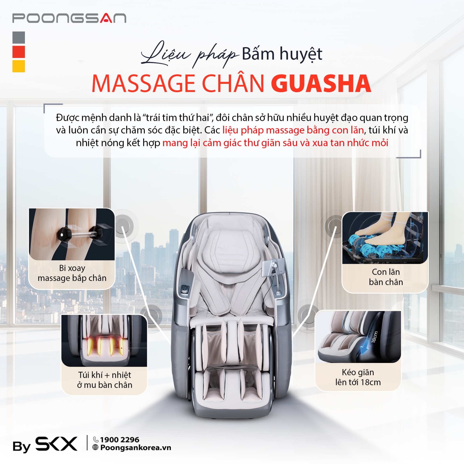 Ghế Massage Trị Liệu Poongsan MCP 865