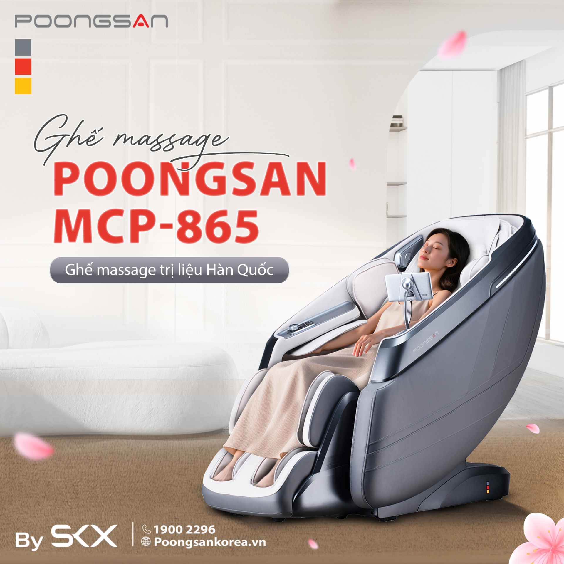 Ghế Massage Trị Liệu Poongsan MCP 865