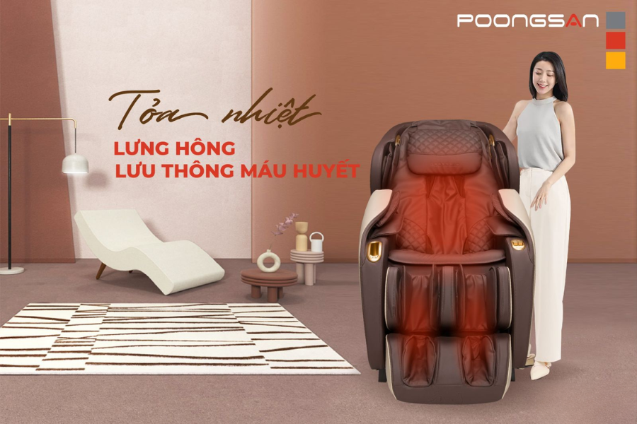 Ghế massage nhiệt hồng ngoại