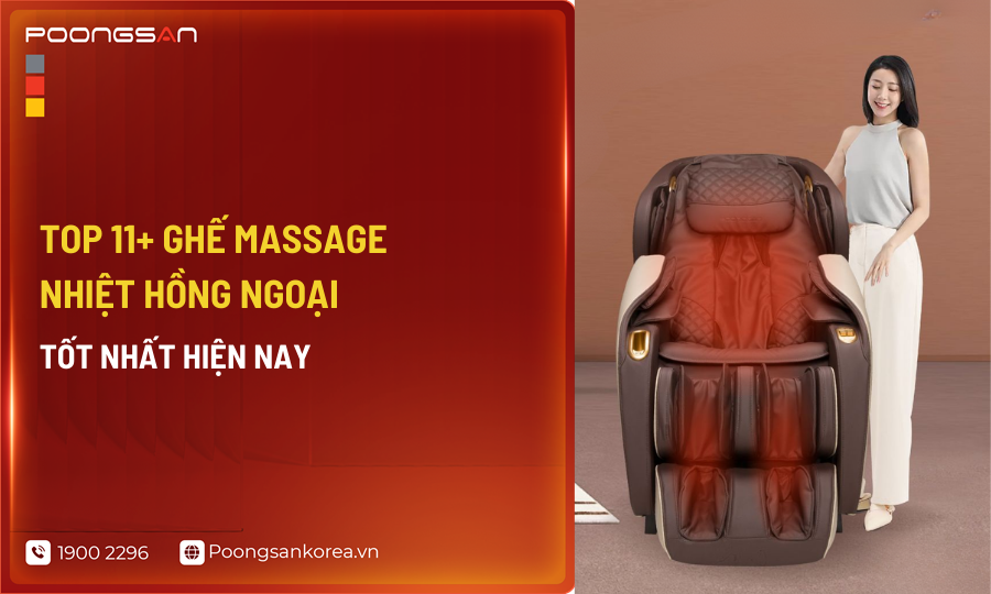 Top ghế massage nhiệt hồng ngoại tốt nhất 