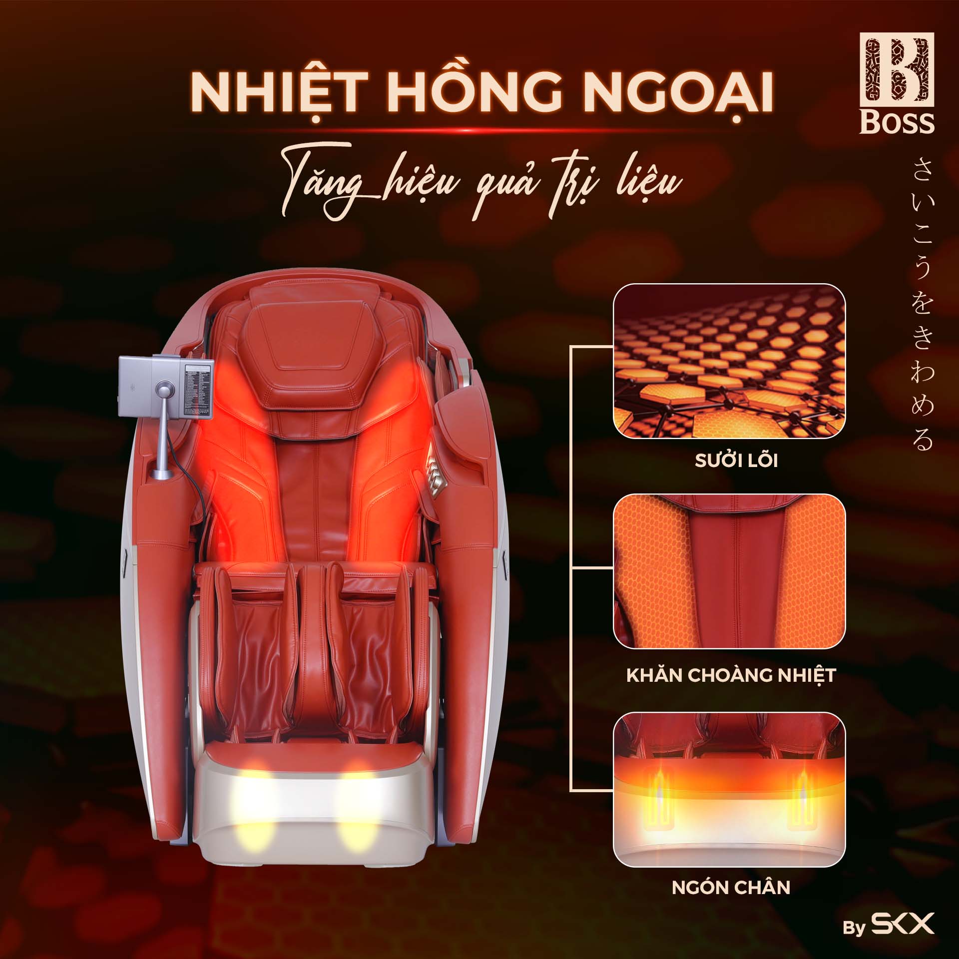 Top ghế massage nhiệt hồng ngoại tốt nhất 