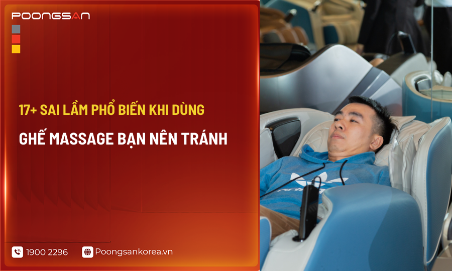 Sai lầm khi dùng ghế massage