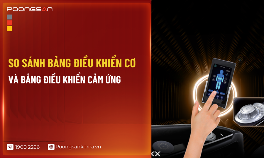 bảng điều khiển cơ và bảng điều khiển cảm ứng