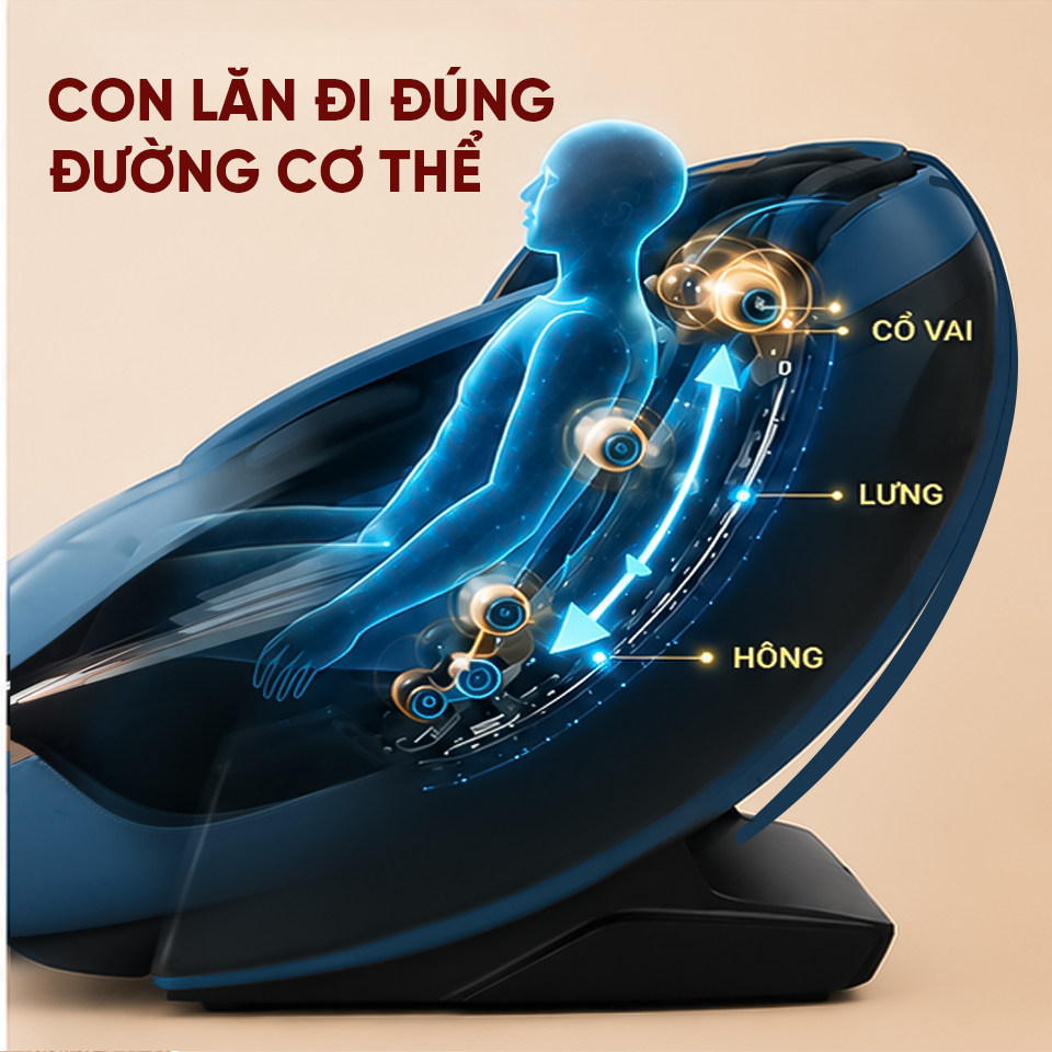 Poongsan MCP-902 - Hiệu quả massage chuy&ecirc;n s&acirc;u với c&ocirc;ng nghệ AI Body Scan