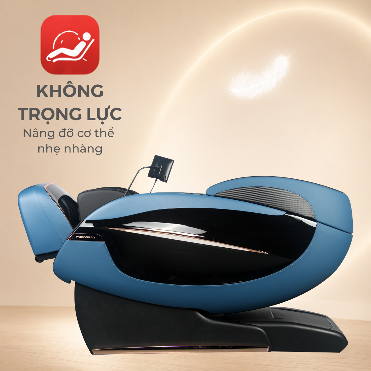 Poongsan MCP-902: Massage toàn thân, không trọng lực và nhiệt đa vùng