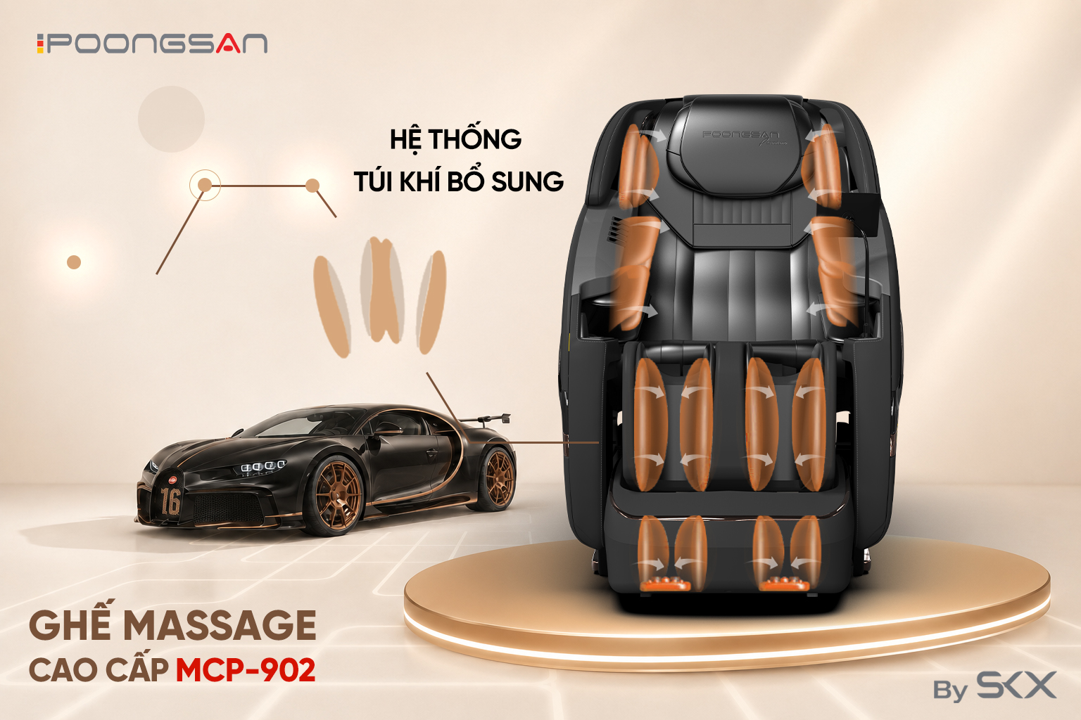 Ghế massage Poongsan MCP-902