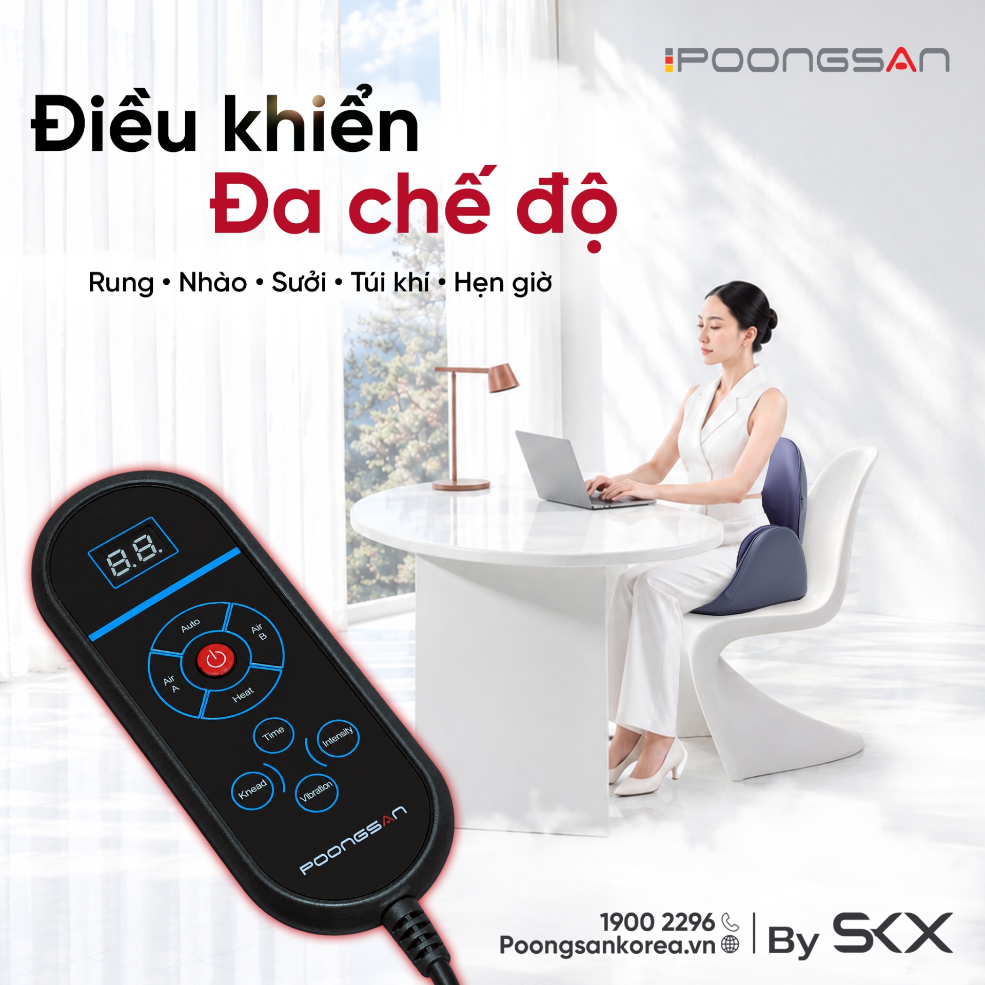 3 chế độ nhào, tùy chỉnh cường độ