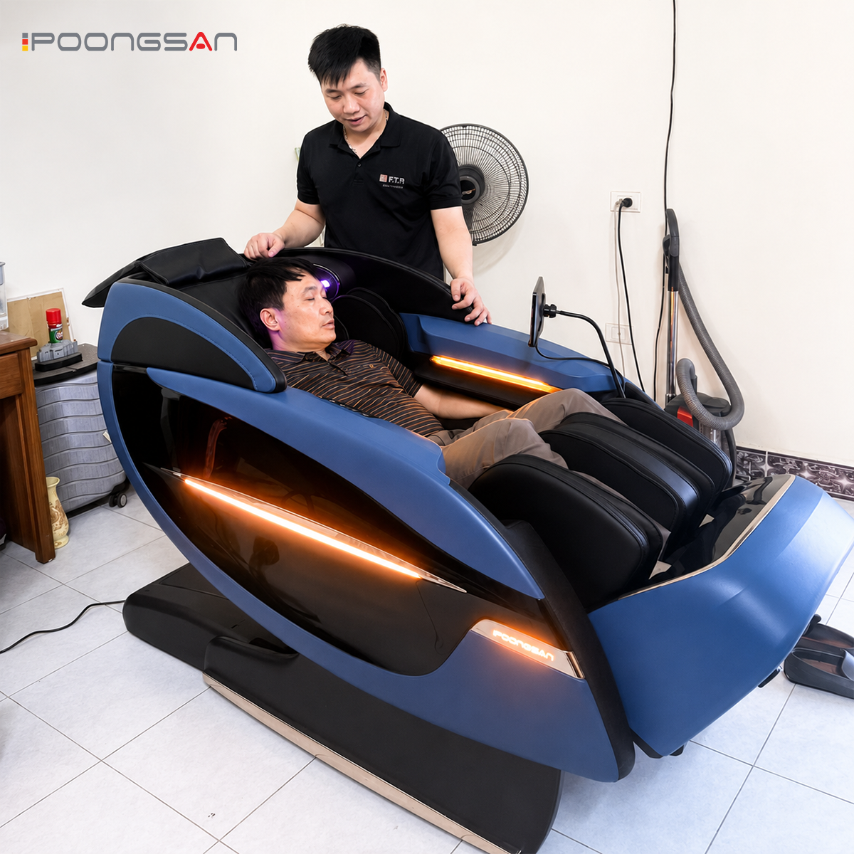 Poongsan MCP-902 - Massage toàn thân, chú trọng bắp chân và bàn chân