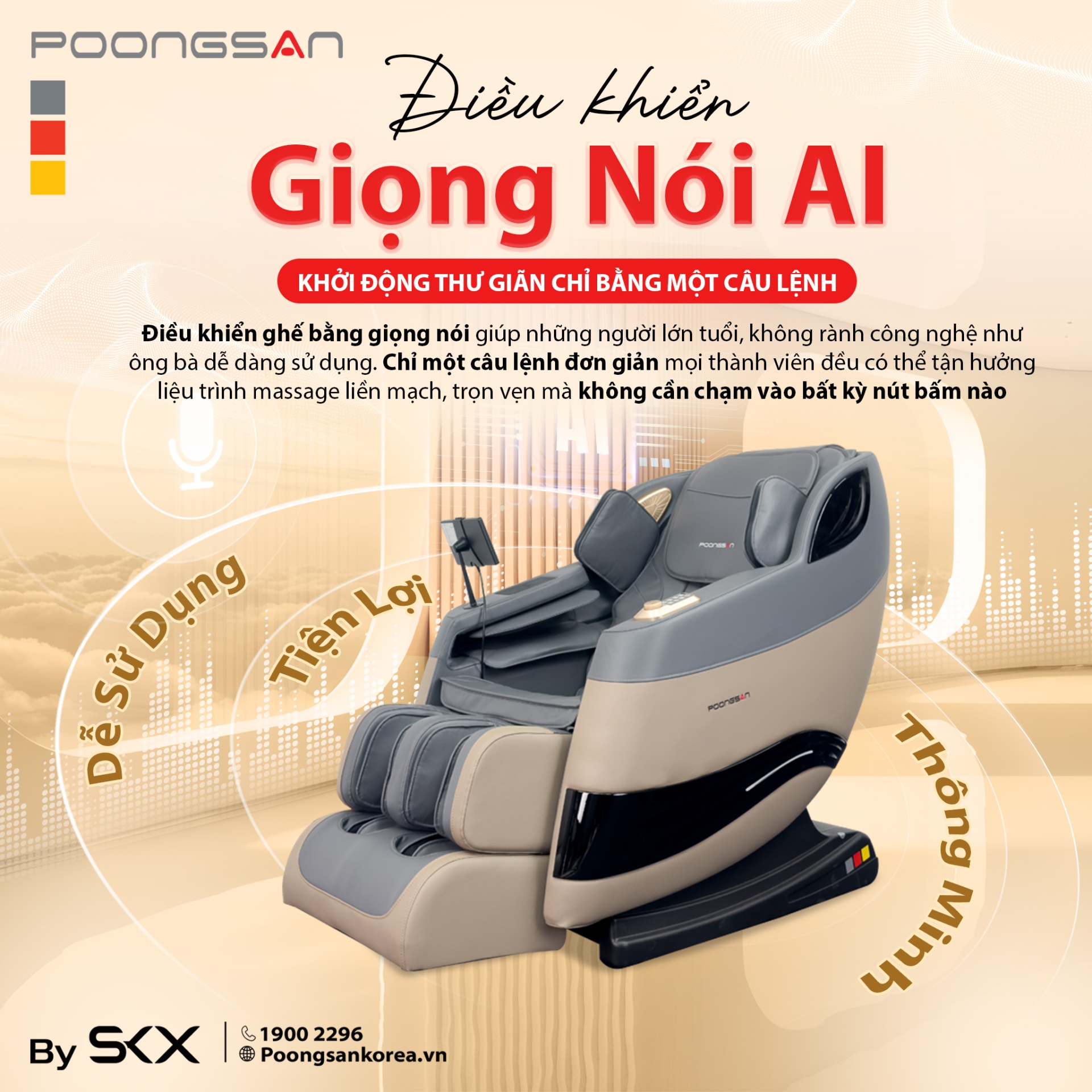 Điều khiển giọng nói AI khởi động thư giãn chỉ bằng một câu lệnh