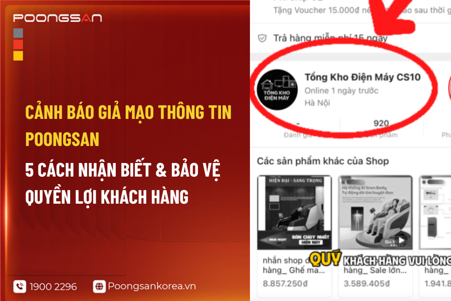 Cảnh b&aacute;o giả mạo th&ocirc;ng tin thương hiệu Poongsan