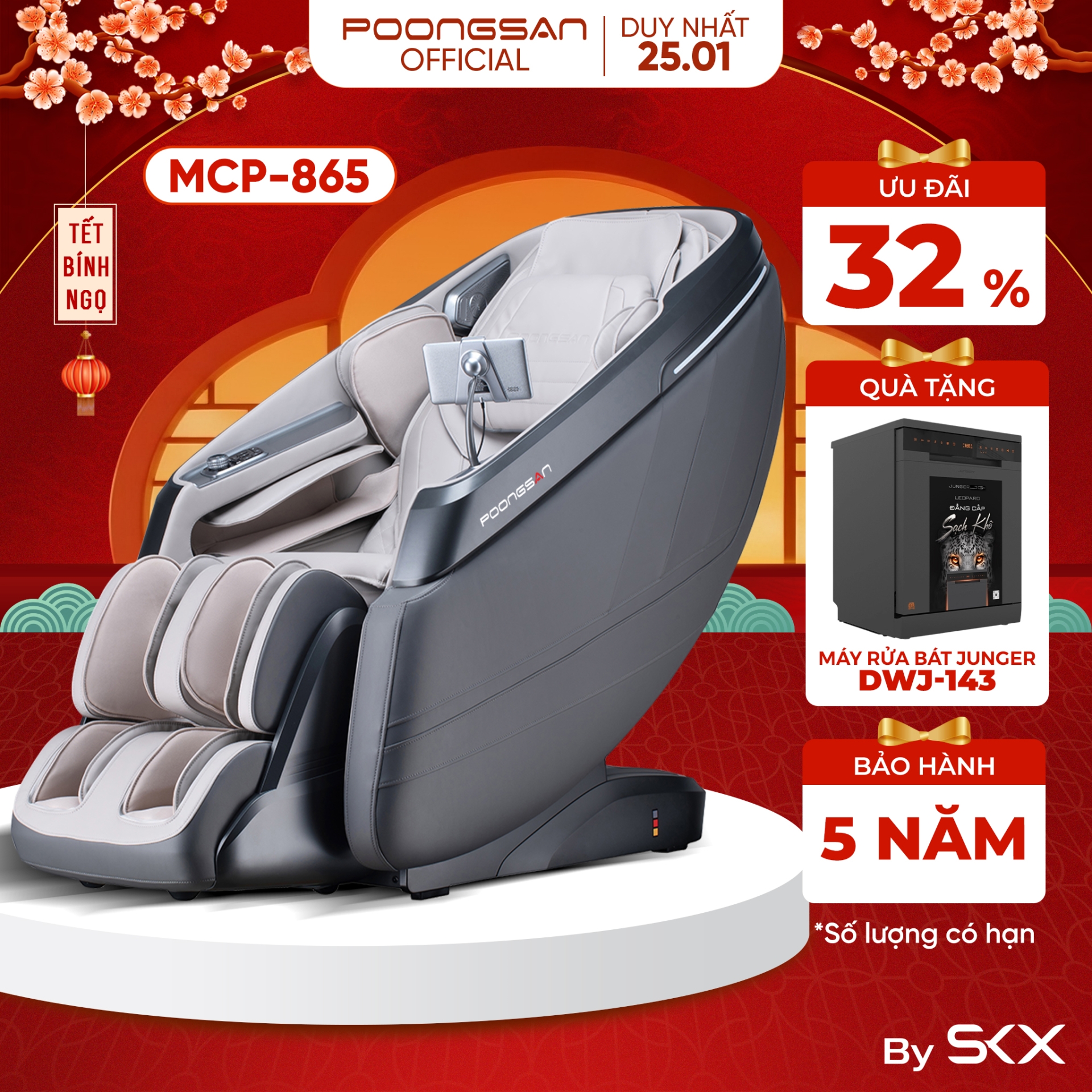 Ghế massage Poongsan sale 25.01