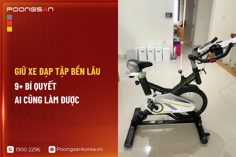 bảo quản xe đạp tập