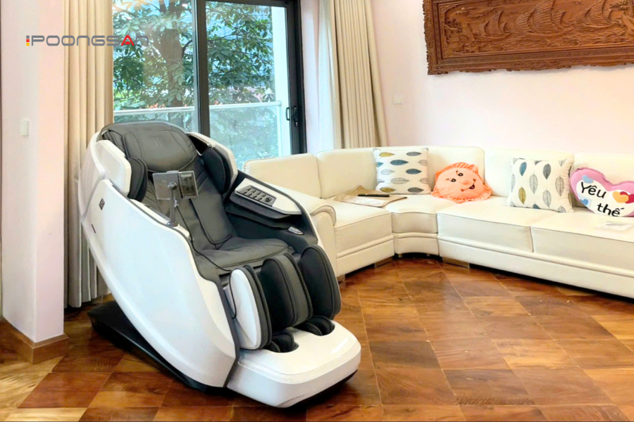 c&aacute;ch sử dụng ghế massage giảm đau cơ sau tập gym