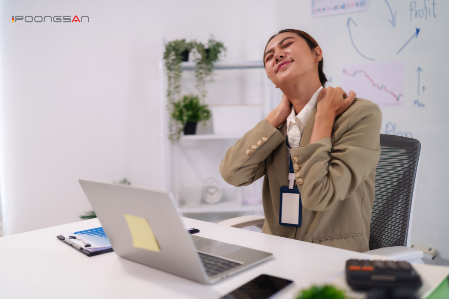 con lăn cổ phải điều chỉnh theo chiều cao