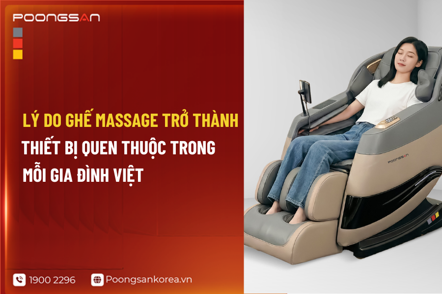 tại sao ghế massage phổ biến