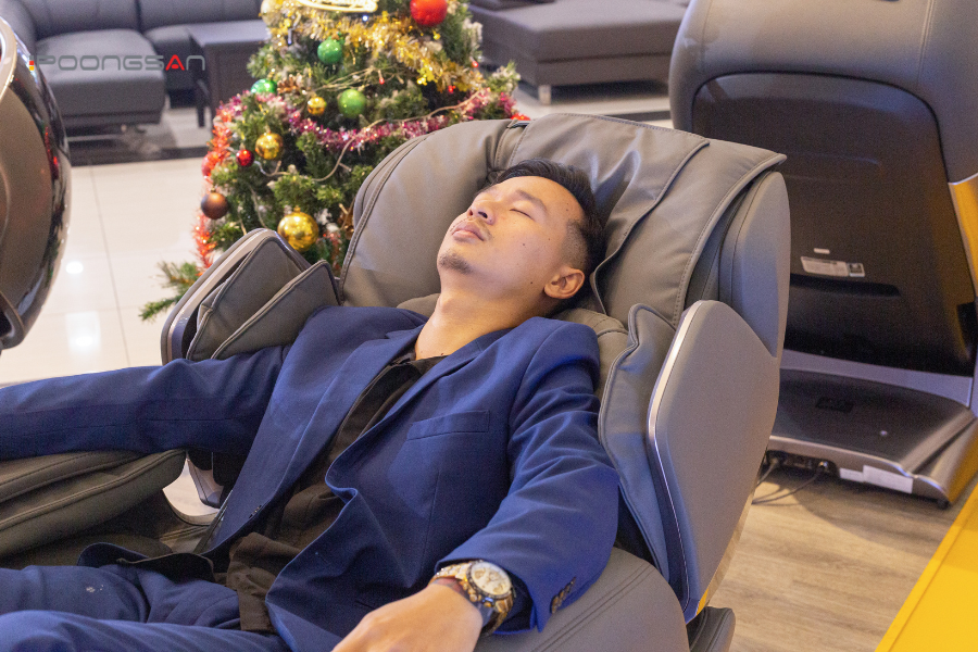 ghế massage giảm lệ thuộc thuốc giảm đau