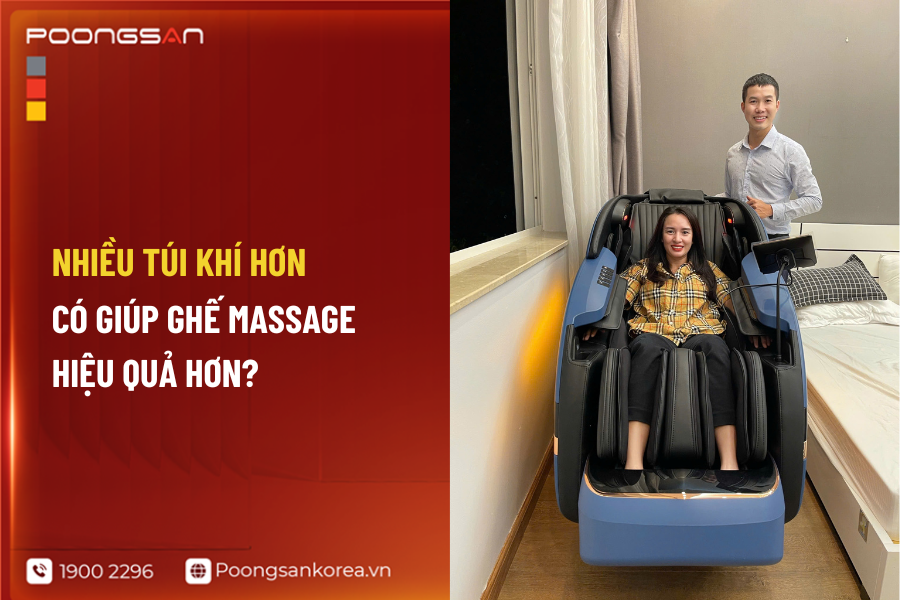  ghế massage nhiều t&uacute;i kh&iacute; c&oacute; tốt kh&ocirc;ng