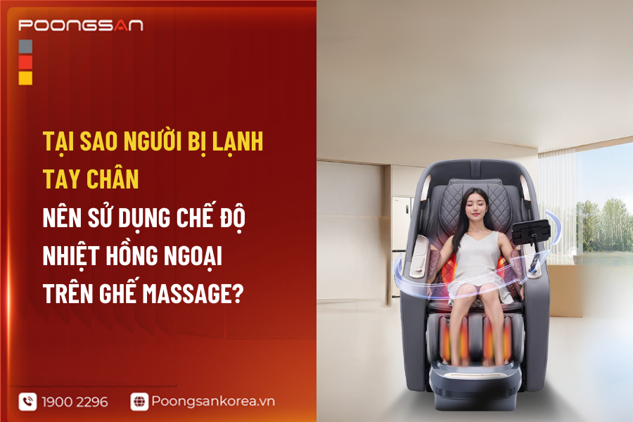 lạnh tay ch&acirc;n n&ecirc;n d&ugrave;ng nhiệt hồng ngoại