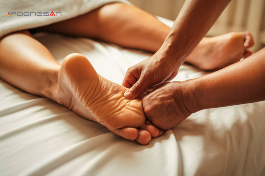 lợi &iacute;ch của massage b&agrave;n ch&acirc;n với gan b&agrave;n ch&acirc;n