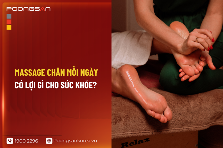  massage ch&acirc;n mỗi ng&agrave;y c&oacute; lợi g&igrave;