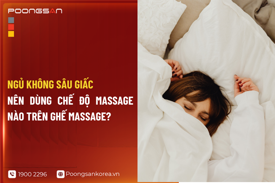 người ngủ k&eacute;m n&ecirc;n chọn chế độ massage thế n&agrave;o