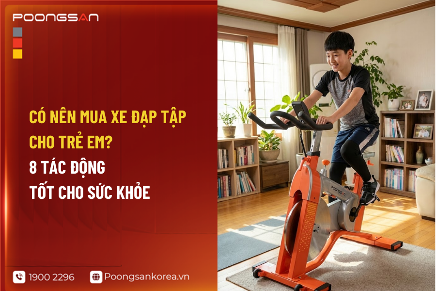 trẻ em có nên dùng xe đạp tập