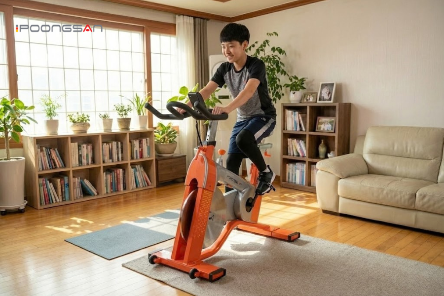 trẻ em có nên dùng xe đạp tập