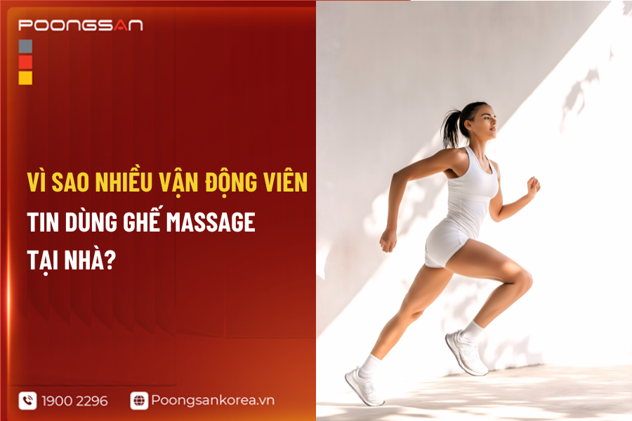 vận động vi&ecirc;n d&ugrave;ng ghế massage